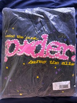 Brand New Black & pink Spider Worldwide Zip Up Hoodie