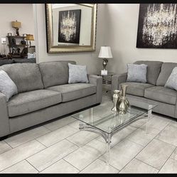 ✨ Brand New 💯 Altari Alloy Sofa Loveseat Set👉 Living Room Set By Ashley 🌟 Showroom Available 👍 Best Price✅