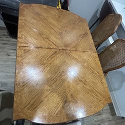 Modern Extendable Solid Wood Dining Table Set