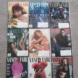 9 Brand New Vanity Fair Magazines ( Price For All ) 