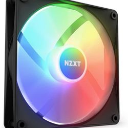 NZXT F140 RGB Core - 140mm Hub-Mounted RGB Fan - 8 Individually-Addressable LEDs - Semi-Translucent Blades - High Static Pressure & Airflow - Quiet Op