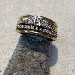 Half Carat Diamond Wedding Ring, Set Size 5 1/4