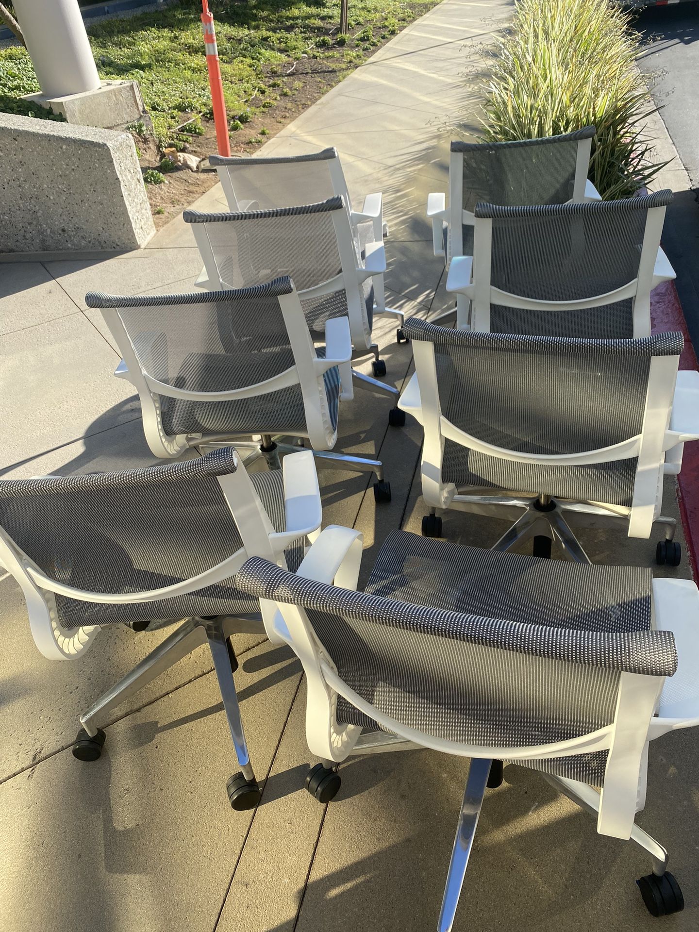 Herman Miller Setu Office Chair/ Conference Chair With Polished Aluminum Base