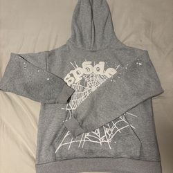 Sp5der OG Web Hoodie Heather Grey
