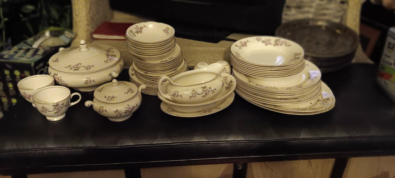 Vintage Eggshell China Set 50pc