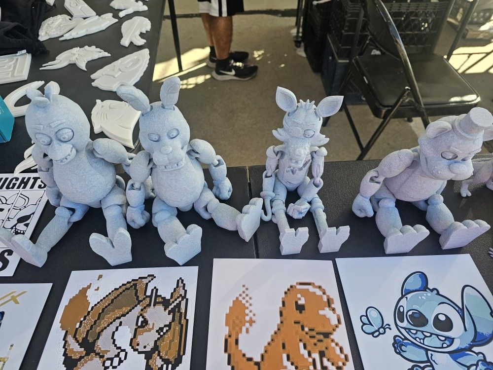 5 Nights At Freddy's 12 Inch 3D Printed $40 Each Or $120 For The Set!!