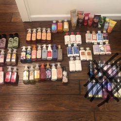 Bath & Body Works Lot NEW 60 Pieces -Soaps Lotions Creams