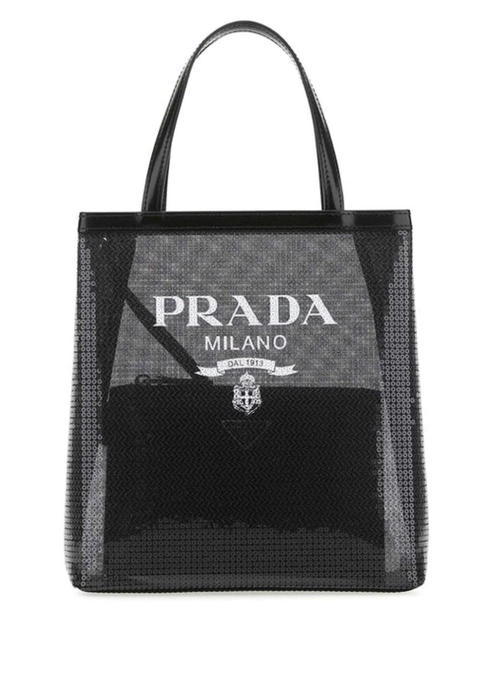 Prada Sequin Tote Bag (Wmns, Black)