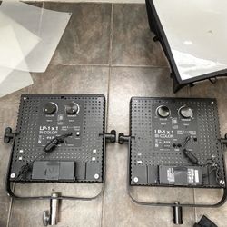 Lite Panels LP-1X1 LED Bi-Color Video Lights With Extras
