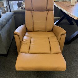 Leather reclining chair