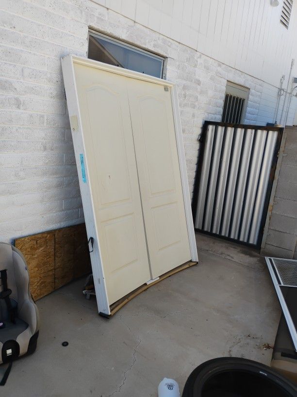 New Double Doors One Dent Perfectly Usable