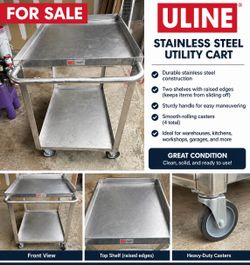 Uline Stainless Steel Utility Cart