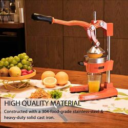 Heavy Duty Commercial Manual Hand Press Citrus Orange Lemon Juicer Squeezer Machine