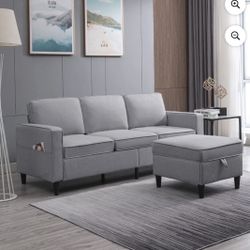 Sectional Couch w/ Ottoman - SF005