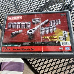 Craftsman 1/2” Drive Socket Set Easy Read SAE Made In USA 