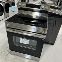 New Electric Stove Stainless Steel 30” 1 Year Warranty 