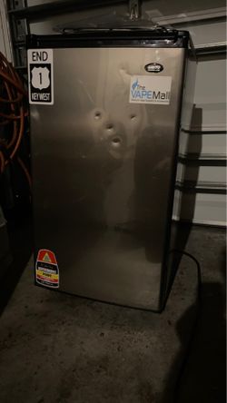 SANYO Stainless Steel Mini Fridge