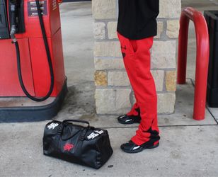 Men’s stacked sweat pants