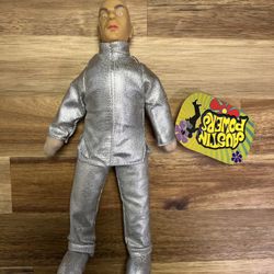 1999 Play-by-Play Austin Powers Dr. Evil in Silver Suit 12 Inch Plush Doll Toy