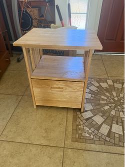 Table with file drawer