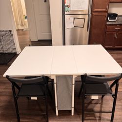 IKEA Dining Set (Collapsible Table And Chairs)