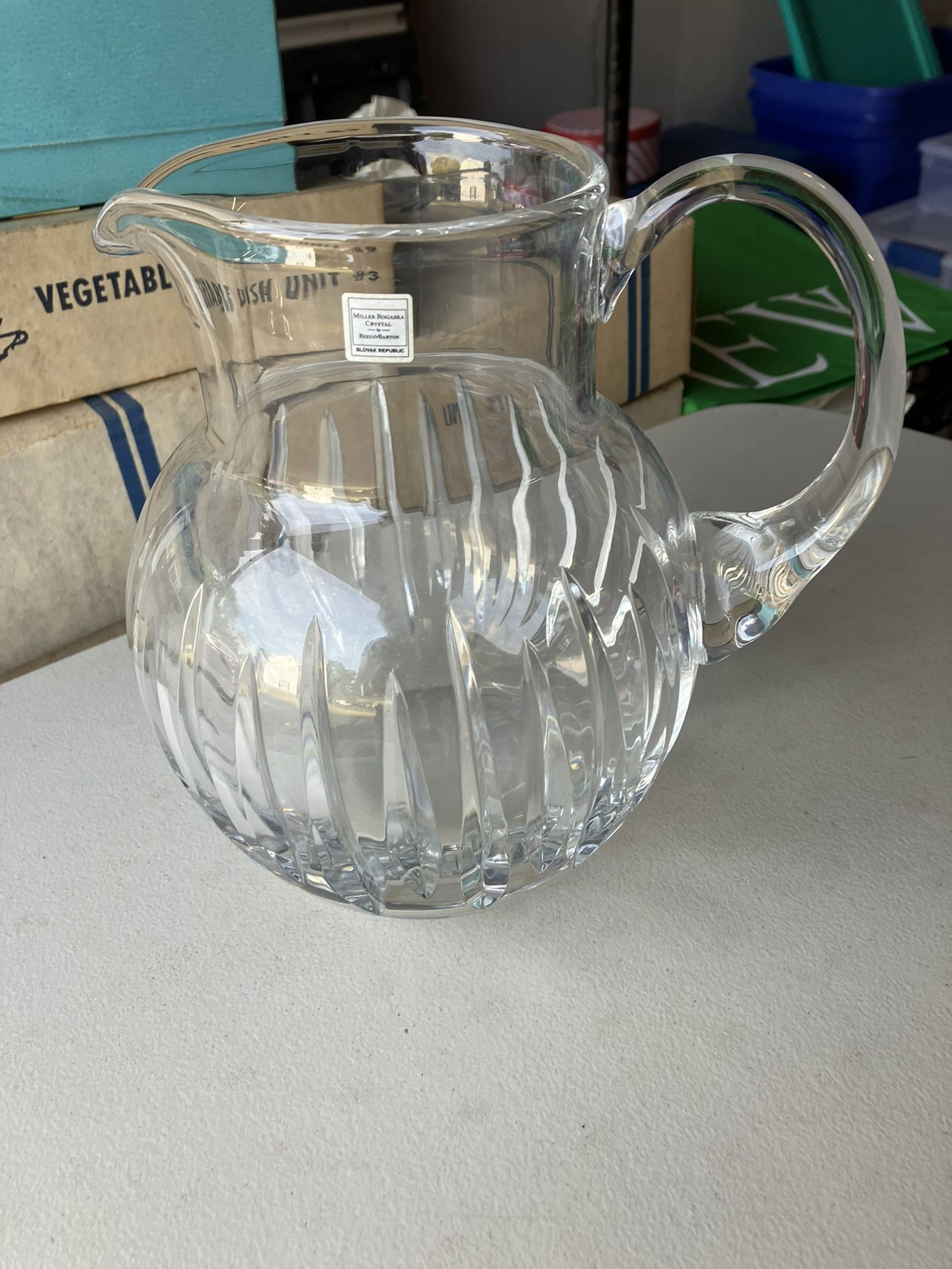 Reed And Barton Crystal Pitcher