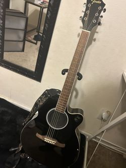 electric acoustic 6 string guitar (comes with all accessories)