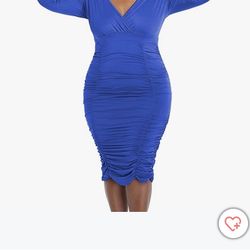 Blue Bodycon Dress 
