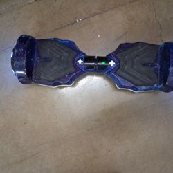 Led Bluetooth Galaxy Theme Hover Board No Power Cord It Comes On You Can See That It Works