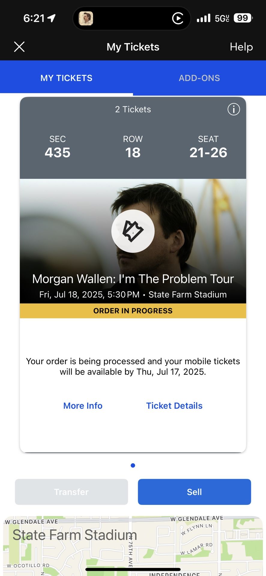 Morgan Wallen tickets (2tickets)