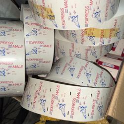 Vintage Old Antique Machine Labels And More Than 20 Rolls Of Labels ….. 