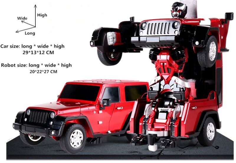 Brand new Jeep Wrangler transformer. Transforms from car to a robot with the touch of s remote control