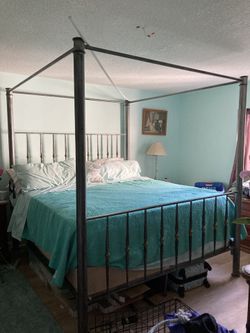 Canapy Metal King Bed Frame Only