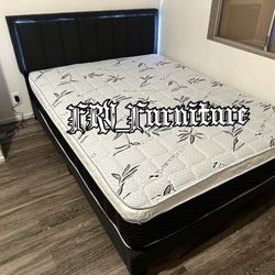 New Queen Bed Frame With Mattress 
