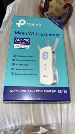 TP-LINK AC1750 Wi-Fi Dual Band Range Extender - RE450. Brand New $25