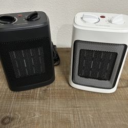 2 Small Space Heaters. Excellent Condition. Price Firm