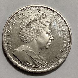 2007 Elizabeth II Large Coin  -  Isle Of Man  -  Harry Potter