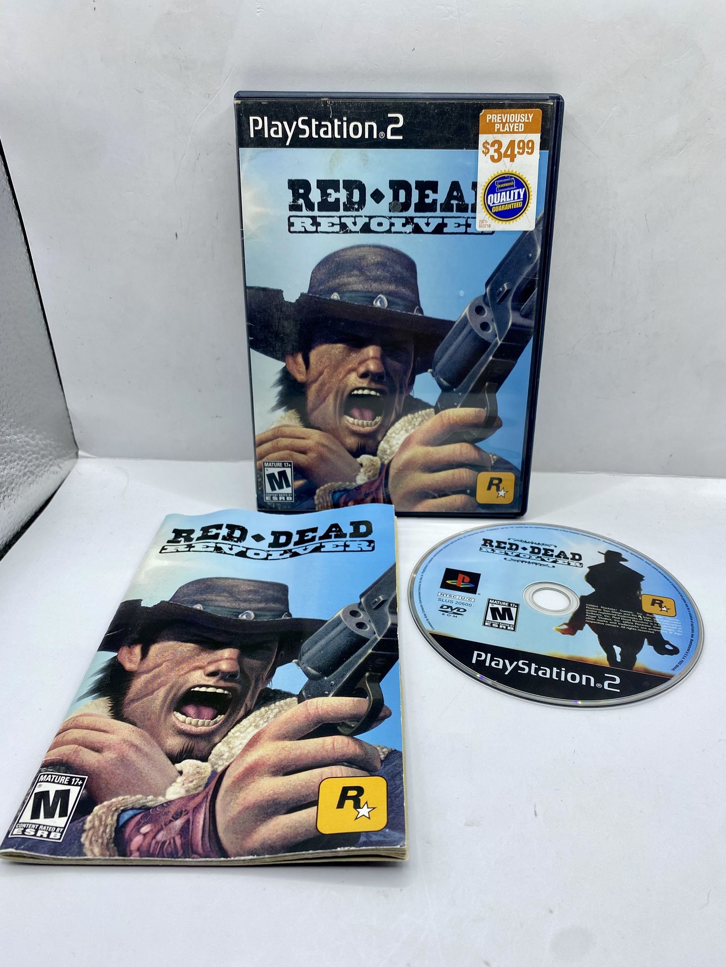 Red Dead Revolver (Sony PlayStation 2, 2004) CIB w Manual Tested Authentic