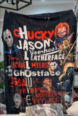 Horror Icons Graphic Blanket , Pokémon items