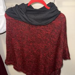 Red & Black Shawl