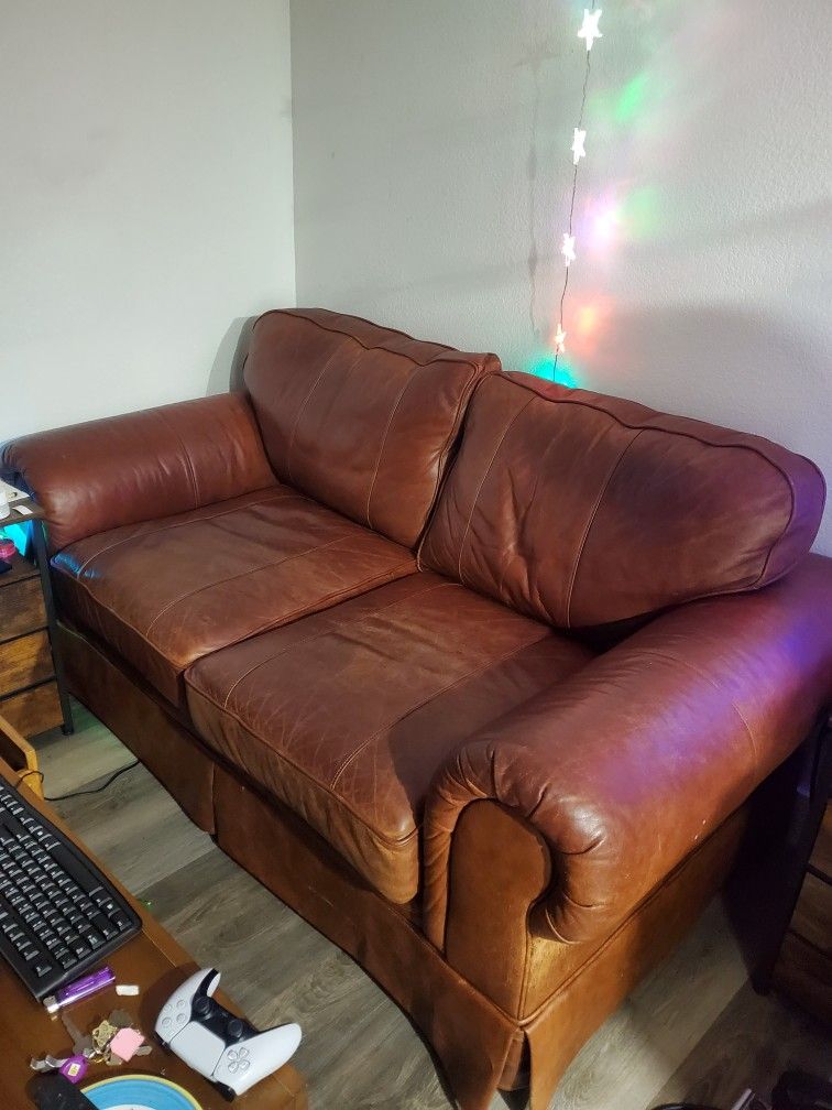 Leather couch