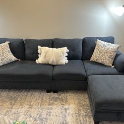 Sectional L shaped sofa couch (can easily be dismantled to fit in car)