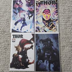 THOR VARIANTS Set Of 4, Signed By Donny Cates