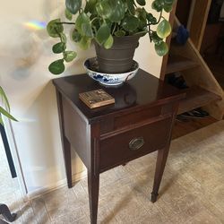 Vintage Wood Dude Table, Night Stand