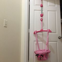 Baby girls hanging swing Minnie Mouse