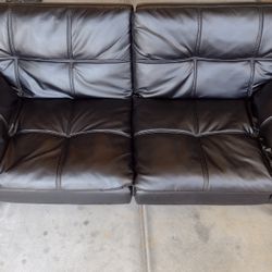 Faux Leather Sofa / Couch Sleeper