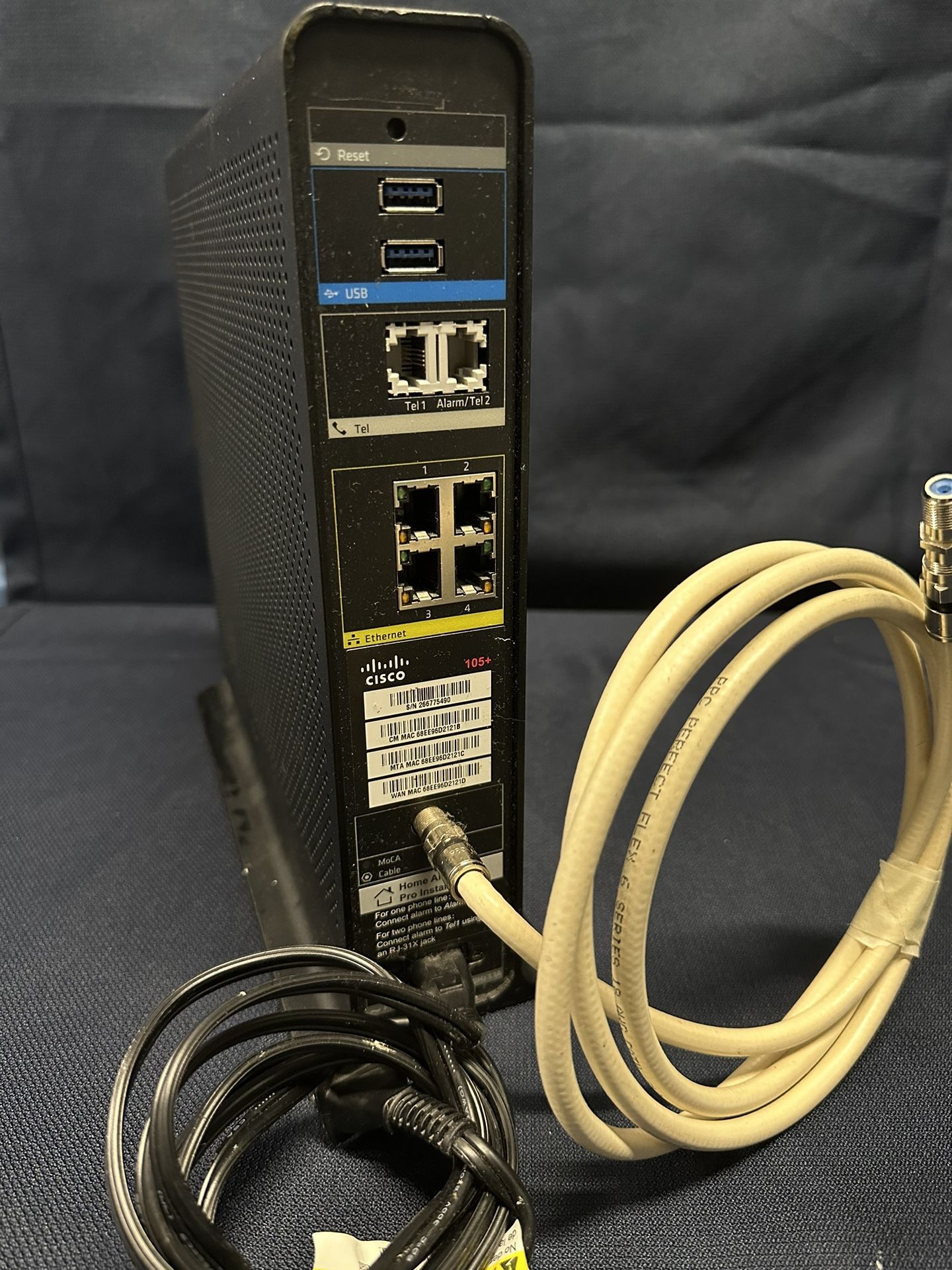 Xfinity arris xb3 dualband wifi router 802 11ac cable modem black for