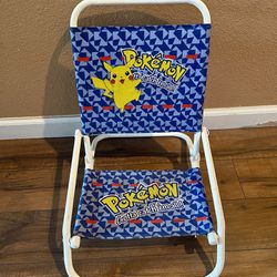 Vintage 1990s Pokemon Kids Small Beach Chair 