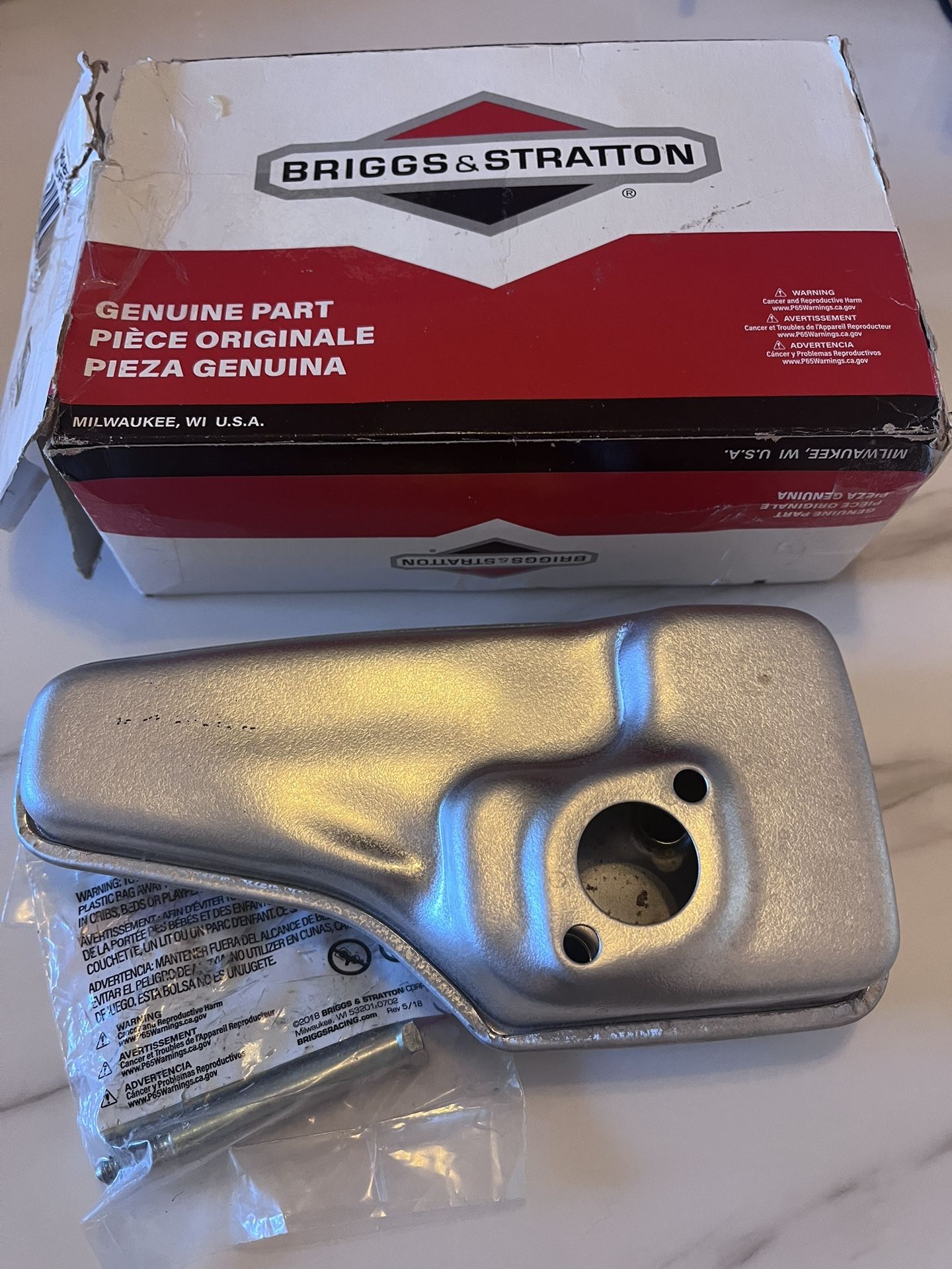 New - Muffler Replacement Part - Lawn Mower