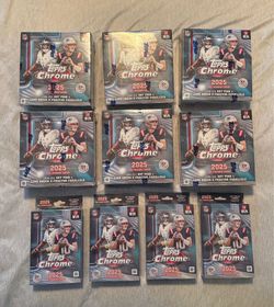 2025 Topps Chrome Football Mega Box/hanger - Brand New Sealed